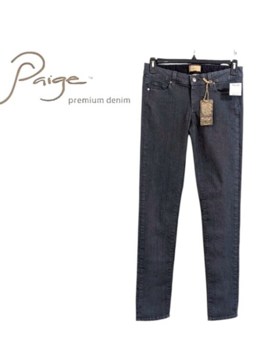 NEW Paige Grey Peg Skinny Jeans - Size 28 Womens
